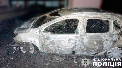 У Полтавській області горів легковий автомобіль
