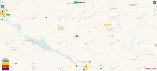 Поганий рівень повітря фіксують у Полтаві