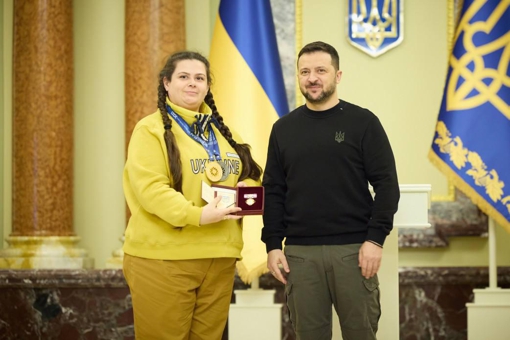 Володимир Зеленський нагородив дефлімпійців, серед них і шахістка з Полтавщини