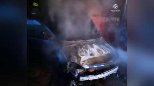 На Полтавщині горів легковик: подробиці