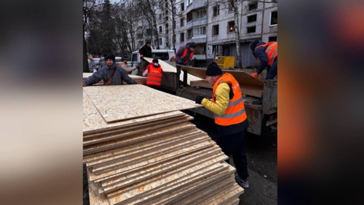 Полтавщина відправила до Харкова будматеріали для ліквідації наслідків обстрілів