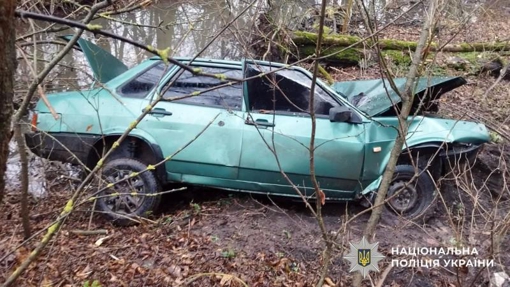 Смертельна ДТП на Полтавщині легковик з‘їхав в кювет та врізався у дерево