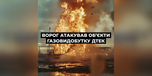 Зупинена робота об'єктів газовидобутку на Полтавщині внаслідок атаки рф