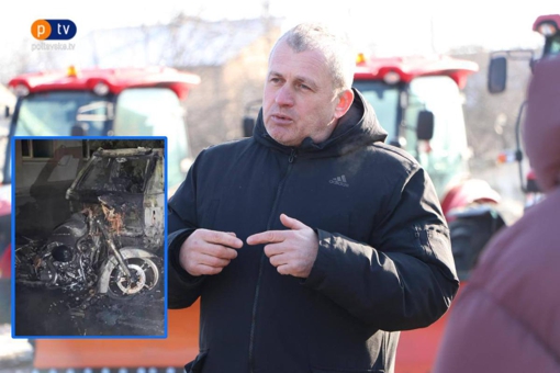 Невідомі підпалили автівку та мотоцикл очільника КАТП-1628 у Полтаві