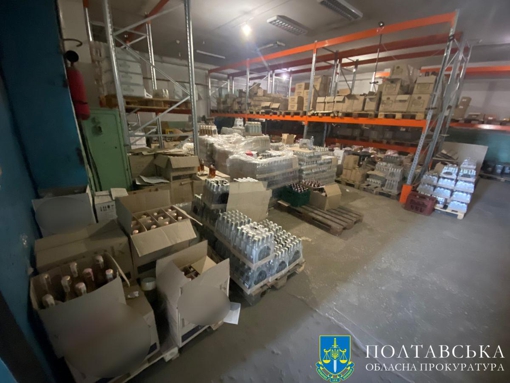 На Полтавщині викрили незаконний склад тютюнових виробів та алкоголю на понад 23 млн грн